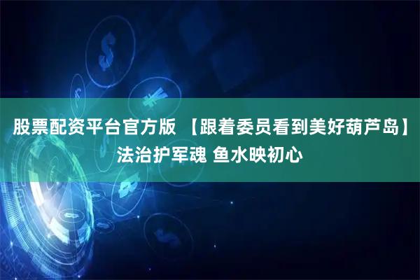 股票配资平台官方版 【跟着委员看到美好葫芦岛】法治护军魂 鱼水映初心